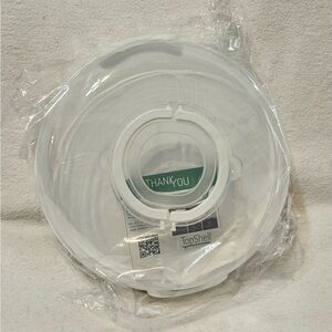 Top shelf elements cake carrier white /clear